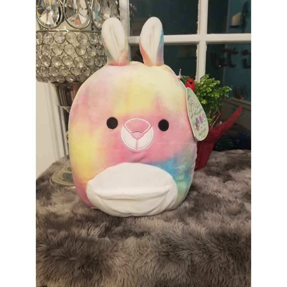 NWT Squishmallow 8" Blanca the Rainbow Tie Dye Kangaroo HTF 2020